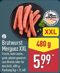 Aldi Nord Bratwurst Merguez XXL Angebot