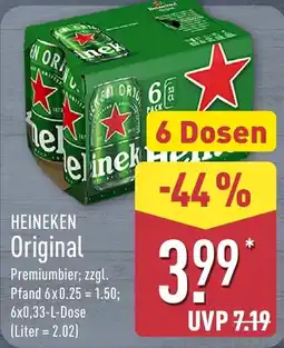 Aldi Nord HEINEKEN Original Angebot