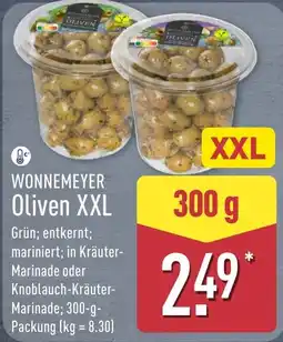 Aldi Nord WONNEMEYER Oliven XXL Angebot