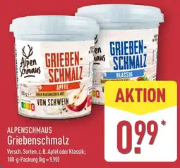 Aldi Nord AlpenSchmaus Griebenschmalz Angebot