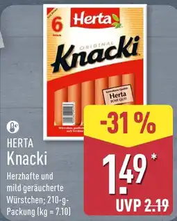 Aldi Nord Herta Knacki Angebot