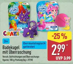 Aldi Nord CRAZE Badekugel mit Überraschung Angebot
