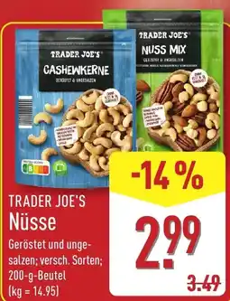 Aldi Nord TRADER JOE'S Nüsse Angebot