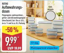 Aldi Nord ROTHO Aufbewahrungs-dosen Angebot