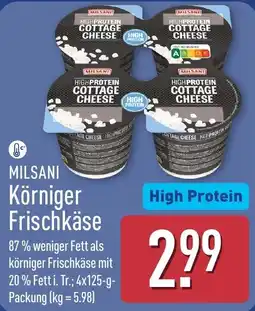 Aldi Nord MILSANI Körniger Frischkäse Angebot