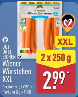 Aldi Nord GUT DREI EICHEN Wiener Würstchen XXL Angebot