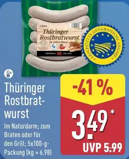 Aldi Nord Thüringer Rostbratwurst Angebot