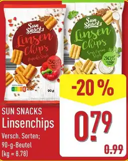 Aldi Nord Sun Snacks Linsen Chips Angebot
