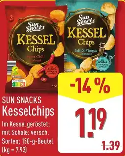 Aldi Nord SUN SNACKS Kesselchips Angebot
