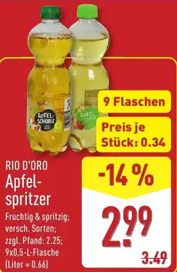 Aldi Nord RIO D'ORO Apfelspritzer Angebot