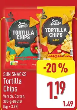 Aldi Nord Sun Snacks Tortilla Chips Angebot