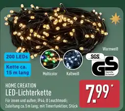Aldi Nord HOME CREATION LED-Lichterkette Angebot