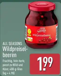 Aldi Nord ALL SEASONS Wildpreiselbeeren Angebot