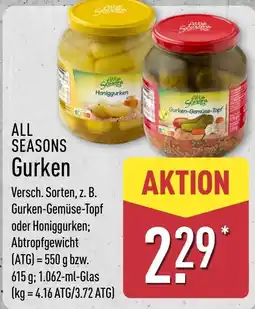 Aldi Nord ALL SEASONS Gurken Angebot