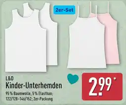 Aldi Nord L&D Kinder-Unterhemden Angebot