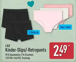 Aldi Nord L&D Kinder-Slips/-Retropants Angebot