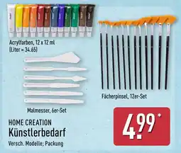 Aldi Nord HOME CREATION Künstlerbedarf Angebot