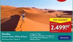 Aldi Nord Namibia Zwischen Wüste, Wildnis & Ozean Angebot