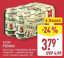 Aldi Nord VELTINS Pülleken Angebot