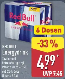 Aldi Nord Red Bull Energydrink Angebot
