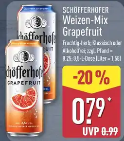 Aldi Nord Schöfferhofer Weizen-Mix Grapefruit Angebot