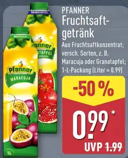 Aldi Nord PFANNER Fruchtsaftgetränk Angebot