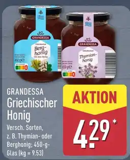 Aldi Nord GRANDESSA Griechischer Honig Angebot