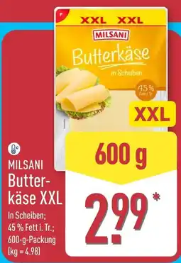 Aldi Nord MILSANI Butterkäse XXL Angebot