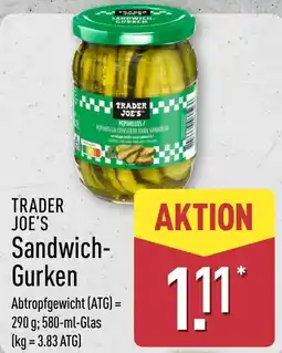 Aldi Nord TRADER JOE'S Sandwich-Gurken Angebot
