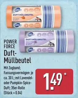 Aldi Nord POWER FORCE Duft-Müllbeutel Angebot