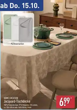 Aldi Nord HOME CREATION Jacquard-Tischdecke Angebot