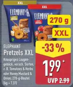 Aldi Nord ELEPHANT Pretzels XXL Angebot