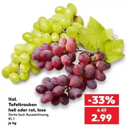 Kaufland Ital. Tafeltrauben Angebot