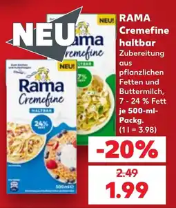 Kaufland Rama Cremefine Angebot