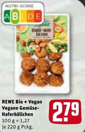 REWE Kaufpark Rewe Bio+Vegan Vegane Gemüse Haferbällchen 220g Angebot