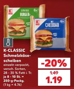 Kaufland K-CLASSIC Schmelzkäsescheiben Angebot