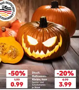 Kaufland Dtsch. Halloween-Kürbis, lose Speise- und Schnitzkürbis Angebot
