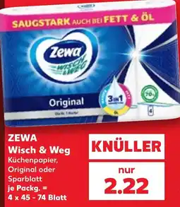 Kaufland ZEWA Wisch & Weg Küchenpapier Angebot