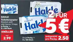 Kaufland Hakle Toilettenpapier Klassisch Angebot