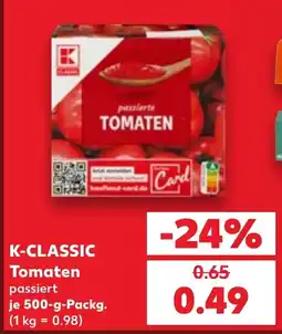 Kaufland K-CLASSIC Tomaten passiert Angebot