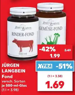 Kaufland JÜRGEN LANGBEIN Fond Angebot