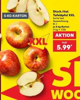 Kaufland Dtsch./ital. Tafeläpfel XXL Angebot