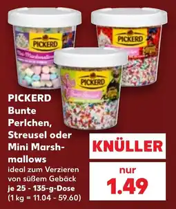 Kaufland PICKERD Bunte Perlchen, Streusel oder Mini Marshmallows Angebot