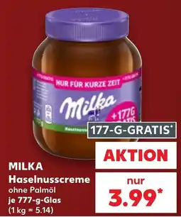 Kaufland MILKA Haselnusscreme Angebot