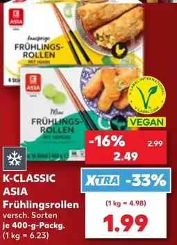 Kaufland K-CLASSIC ASIA Frühlingsrollen Angebot