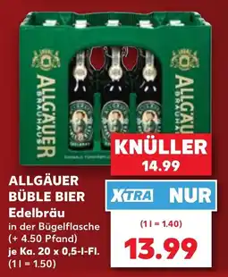Kaufland ALLGÄUER BÜBLE BIER Edelbräu Angebot