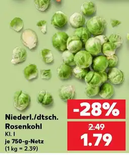 Kaufland Niederl./dtsch. Rosenkohl Angebot