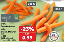 Kaufland Dän. Snackmöhren oder Dtsch. Möhren Angebot