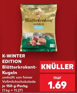 Kaufland K-WINTER EDITION Blätterkrokant-Kugeln Angebot