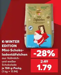 Kaufland K-WINTER EDITION Mini-Schokoladentäfelchen Angebot